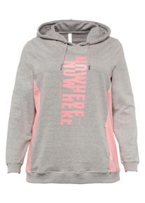 Große Größen Sweatshirt mit kontrastfarbenen Details Gr. 48/50 grau von sheego für Damen
