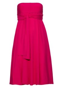 Große Größen Strandkleid 5-in-1 mit zwei Bändern Gr. 50 pink von sheego für Damen