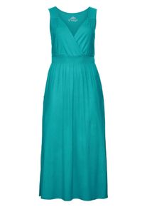 Große Größen Strandkleid mit Seitenschlitzen, in Maxilänge Gr. 44 blau von sheego für Damen
