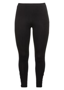 Große Größen Leggings mit Cut-Outs und Schlupfbund Gr. 54 schwarz von sheego für Damen