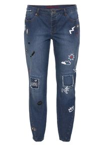 Große Größen Stretch-Jeans im Boyfriend-Look Gr. 48 blau von sheego für Damen