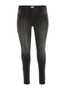 Große Größen Skinny Power-Stretch-Jeggings mit Stretchbund Gr. 48 schwarz von sheego für Damen