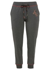 sheego by Joe Browns Große Größen Joggpants mit Stickerei und Gummizugbund Gr. 56 grau von sheego für Damen