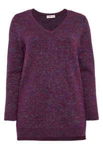 Große Größen Pullover mit Glanzgarn Gr. 56/58 gemustert von sheego für Damen