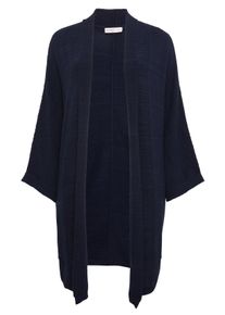 Große Größen Strickcardigan in verschlussloser Form Gr. 56/58 blau von sheego für Damen