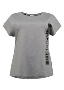 Große Größen Funktionsshirt mit überschnittener Schulter Gr. 48/50 grau von sheego für Damen