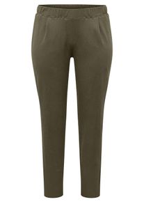 Große Größen BASIC Schlupfhose aus strukturierter Jerseyware Gr. 52 grün von sheego für Damen