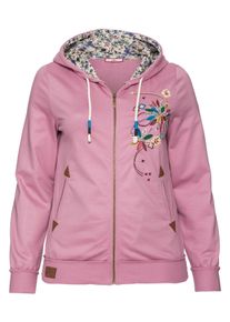 sheego by Joe Browns Große Größen Sweatjacke mit Kapuze Gr. 56/58 rosa von sheego für Damen