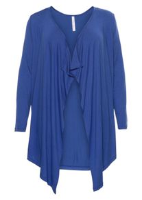 Große Größen BASIC Shirtjacke in Zipfeloptik Gr. 44/46 blau von sheego für Damen