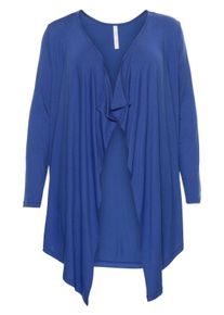 Große Größen BASIC Shirtjacke in Zipfeloptik Gr. 44/46 blau von sheego für Damen