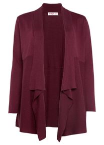 Große Größen Longcardigan mit Schalkragen Gr. 56/58 rot von sheego für Damen