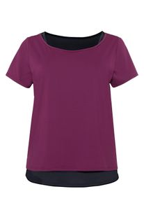 Große Größen Shirt und Top im Set aus Funktionsmaterial Gr. 56 rot von sheego für Damen