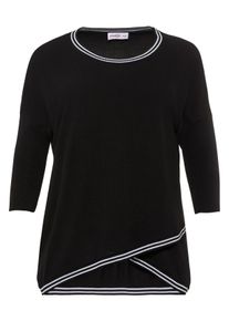 Große Größen Pullover in Oversized-Form Gr. 56/58 schwarz von sheego für Damen
