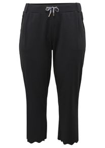 Große Größen Gerade Schlupfhose in 7/8-Länge Gr. 58 schwarz von sheego für Damen