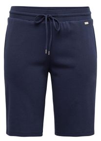 Große Größen Relaxbermudas mit Bindeband und Gummizug Gr. 58 blau von sheego für Damen