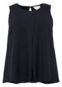 Große Größen Top im Materialmix und in A-Linie Gr. 56 schwarz von sheego für Damen