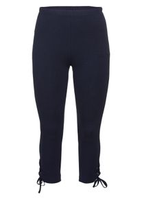 Große Größen Capri-Leggings mit Schlupfbund Gr. 48 blau von sheego für Damen