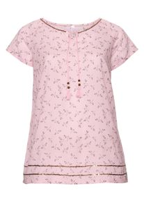 Große Größen Longtunika mit Pailletten Gr. 58 rosa bedruckt von sheego für Damen