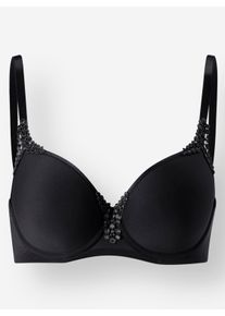 Viania sheego Gro&szlig;e Gr&ouml;&szlig;en T-Shirt-BH mit B&uuml;gel, schwarz, Gr&ouml;&szlig;e 90D - Damen