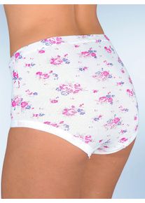 w&auml;schepur sheego Gro&szlig;e Gr&ouml;&szlig;en Taillenslip in Feinripp-Qualit&auml;t, ros&eacute;-bedruckt, Gr&ouml;&szlig;e 48/50 - Damen