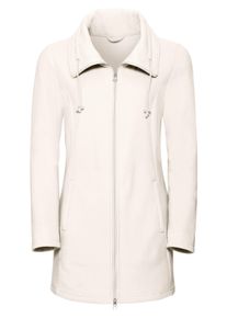 sheego Gro&szlig;e Gr&ouml;&szlig;en Fleecejacke mit 2-Wege-Rei&szlig;verschluss, wollwei&szlig;, Gr&ouml;&szlig;e 46 - Damen
