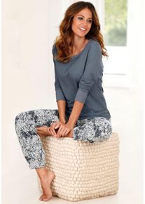 Buffalo sheego Gro&szlig;e Gr&ouml;&szlig;en Pyjama, anthrazit, Gr&ouml;&szlig;e 44/46 - Damen