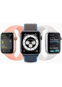 Apple Watch Series 6 Aluminium 44 mm (2020) | GPS + Cellular | blau | Sportarmband schwarz
