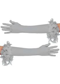 buttinette Handschuhe "Glamour", hellgrau