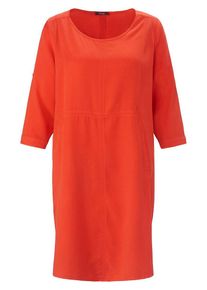 Kleid 3/4-Arm frapp orange