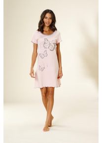 Vivance Dreams Große Größen Nachthemd Gr. 44/46 pink für Damen