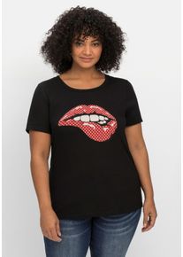 sheego by Joe Browns Große Größen T-Shirt mit Frontdruck, in Jersey-Qualität Gr. 40/42 schwarz von sheego für Damen