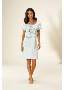 Vivance Dreams Große Größen Nachthemd Gr. 40/42 grün für Damen