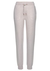 Große Größen Loungehose Gr. 44/46 beige meliert für Damen
