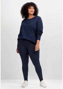 Große Größen Sportleggings in 7/8-Länge Gr. 52 blau von sheego für Damen