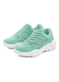 Lascana Sneaker grün Gr. 37 für Damen. Mit Zierkette