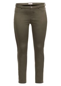 Große Größen BASIC Stretch-Hose mit zwei Ziertaschen Gr. 52 grün von sheego für Damen