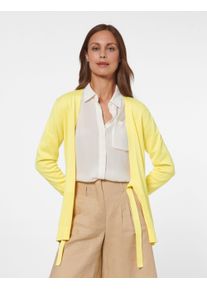 Madeleine Mode MADELEINE Strickjacke aus Supima-Cotton Damen helllimone / gelb