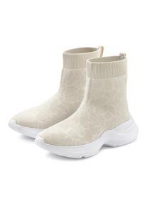 Lascana Sneaker 'Sock Boot,' beige Gr. 37 für Damen