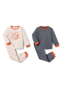 Tchibo 2 Kleinkinder-Pyjamas - Dunkelblau - Kinder - Gr.: 110/116