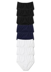 Große Größen Taillenslip im 8er-Pack, extrahohe Leibhöhe Gr. 40/42 schwarz/weiß/blau von sheego für Damen