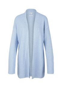 Tom Tailor Damen Cardigan in Melange-Optik, blau, Melange Optik, Gr. XXL