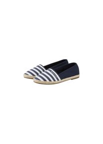 Tom Tailor Damen Slipper mit Streifenmuster, blau, Streifenmuster, Gr. 36