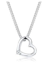 Halskette Herz Liebe Diamant (0.015 Ct.) 925 Silber Elli DIAMONDS Silber