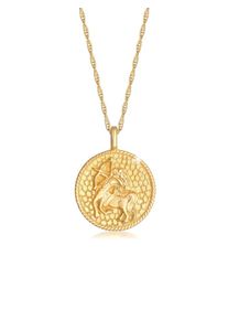 Halskette Sternzeichen Schütze Astro Münze 925 Silber Elli Gold
