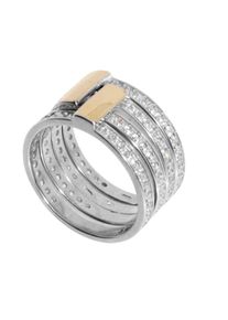 Ring - Sunny Exklusiv - Silber 925/000 & Gold 585/000 - Zirkonia OSTSEE-SCHMUCK Silber