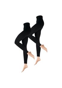 Nur Die Damen Leggings aus Baumwolle 2er Pack