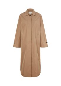 Tom Tailor Damen Moderner Trenchcoat, braun, Uni, Gr. XXL