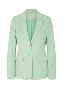 Tom Tailor Damen Farbiger Blazer, grün, Uni, Gr. 36