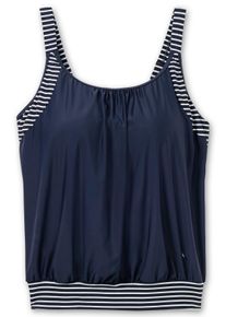 Große Größen Tankini-Top in Oversized-Form mit Streifendetails Gr. 58F blau von sheego für Damen
