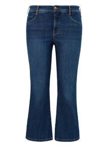 TRIANGLE Große Größen Bootcut-Jeans in Ankle-Länge, mit Shaping-Effekt Gr. 54 blau für Damen